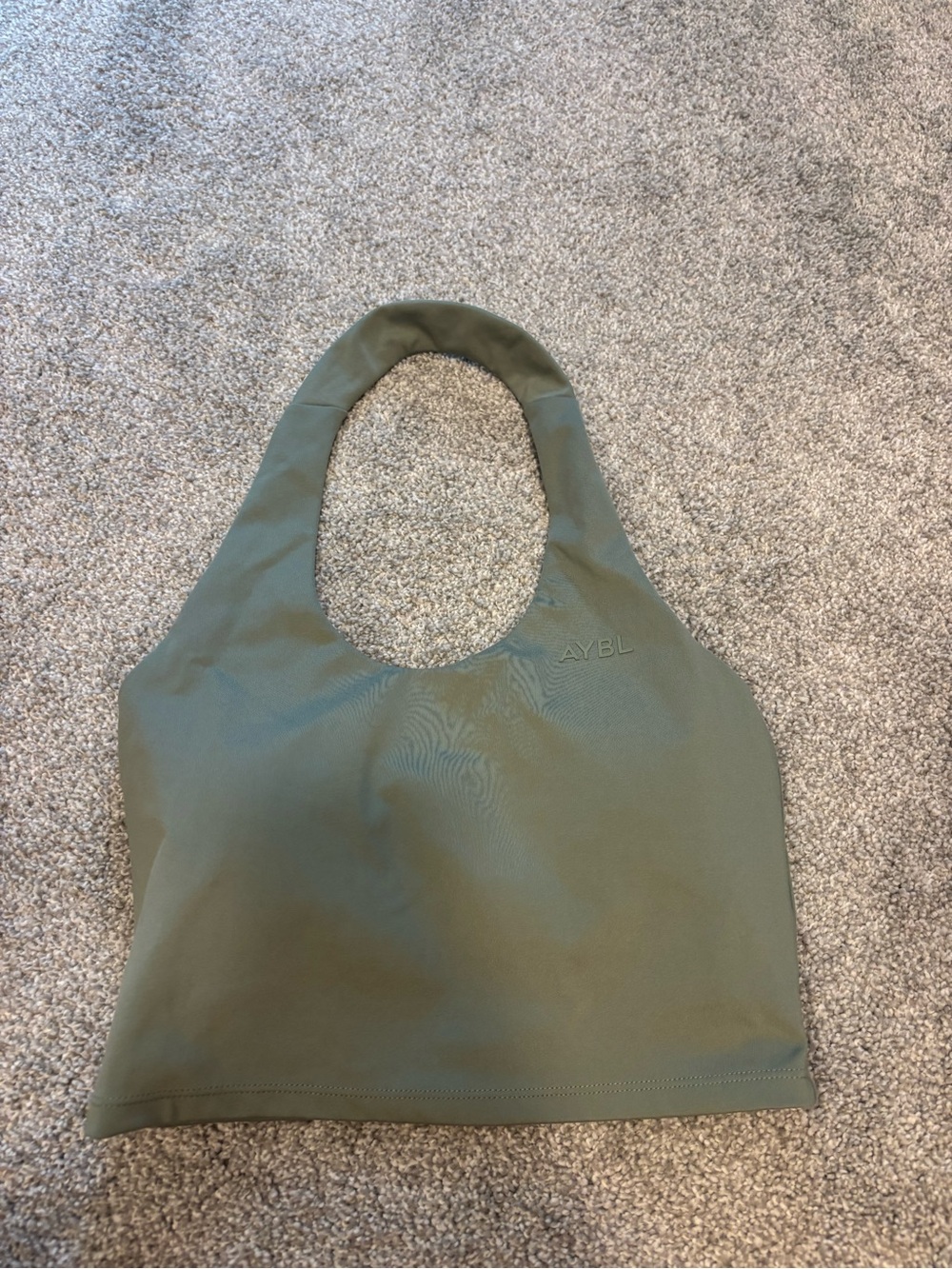 AYBL Sage Green Scoop Sports Crop